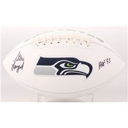 Steve Largent Signed Seattle Seahawks Logo Football Inscribed "HOF 95" (JSA COA)