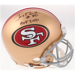 Jerry Rice Signed San Francisco 49ers Full-Size Authentic On-Field Helmet Inscribed "HOF 2010" (Beck
