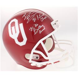 Brian Bosworth Signed Oklahoma Sooners Full-Size Helmet Inscribed "'85 National Champs"  "'85-'86 Bu