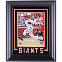 Buster Posey Signed San Francisco Giants 14.5x17.5 Custom Framed Photo Display (PSA COA)