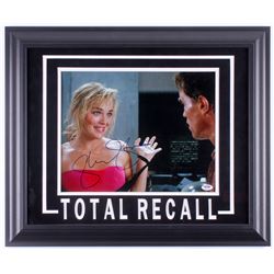 Sharon Stone Signed "Total Recall" 19.5x23.5 Custom Framed Photo Display (PSA COA)