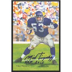 Mick Tingelhoff Signed 2015 LE Minnesota Vikings 4x6 Pro Football Hall of Fame Art Collection Card I