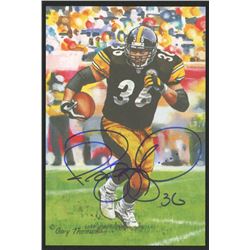Jerome Bettis Signed 2015 LE Pittsburgh Steelers 4x6 Pro Football Hall of Fame Art Collection Card (