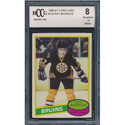 1980-81 O-Pee-Chee #140 Ray Bourque RC (BCCG 8)