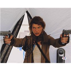Milla Jovovich Signed "Resident Evil" 11x14 Photo (PSA COA)