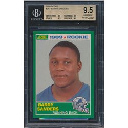 1989 Score #257 Barry Sanders RC (BGS 9.5)
