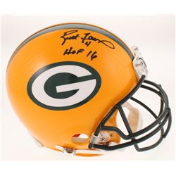 Brett Favre Signed Green Bay Packers Full-Size Authentic On-Field Helmet Inscribed "HOF 16" (Radtke 