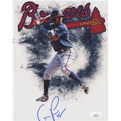 Christian Pache Signed Atlanta Braves 8x10 Photo (JSA COA)