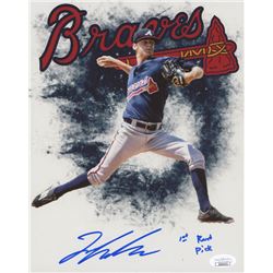 Ian Anderson Signed Atlanta Braves 8x10 Photo Inscribed "1st Round Pick" (JSA COA)