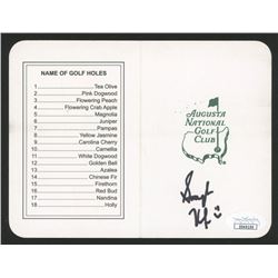 Smylie Kaufman Signed "Masters" Augusta National Golf Club Scorecard (JSA COA)