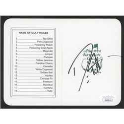 Danny Willett Signed "Masters" Augusta National Golf Club Scorecard (JSA COA)
