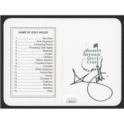 Adam Scott Signed "Masters" Augusta National Golf Club Scorecard (JSA COA)