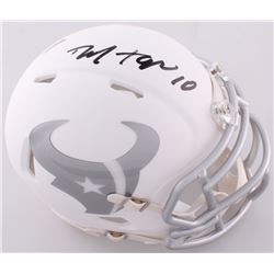 DeAndre Hopkins Signed Houston Texans Custom Matte White ICE Mini Helmet (JSA COA)