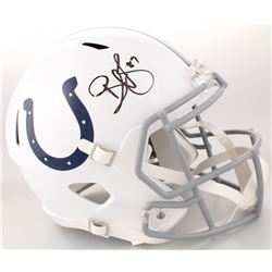 Reggie Wayne Signed Indianapolis Colts Full-Size Speed Helmet (Beckett COA)