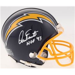 Dan Fouts Signed San Diego Chargers Throwback Mini-Helmet Inscribed "HOF '93" (Beckett COA)