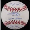 Image 1 : Trevor Story Signed OML Baseball with Multiple Inscriptions (JSA COA)