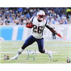 Sony Michel Signed New England Patriots 16x20 Photo (Beckett COA)