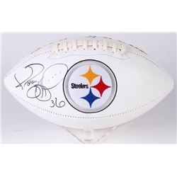 Jerome Bettis Signed Pittsburgh Steelers Logo Football (Beckett COA)