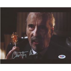 Christopher Lee Signed "Charlie and the Chocolate Factory" 8x10 Photo (PSA COA)