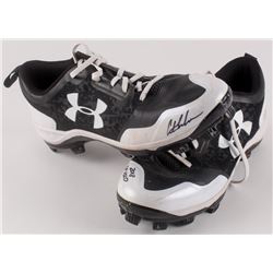 Pair of (2) Austin Meadows Signed Pittsburgh Pirates 2018 Batting Practice-Used Under Armour Basebal