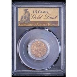 PCGS Sacramento Assayer Hoad 1.5 Grams Gold Dust