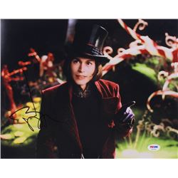 Johnny Depp Signed "Charlie and the Chocolate Factory" 11x14 Photo (PSA COA)