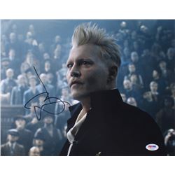 Johnny Depp Signed "Fantastic Beasts And Where To Find Them" 11x14 Photo (PSA COA)