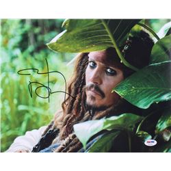 Johnny Depp Signed "Pirates of the Caribbean" 11x14 Photo (PSA COA)