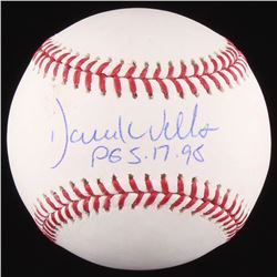 David Wells Signed OML Baseball Inscribed "PG 5-17-98" (MAB Hologram)