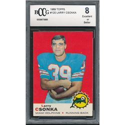 1969 Topps #120 Larry Csonka RC (BCCG 8)