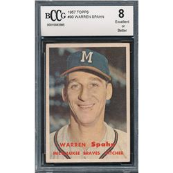 1957 Topps #90 Warren Spahn (BCCG 8)