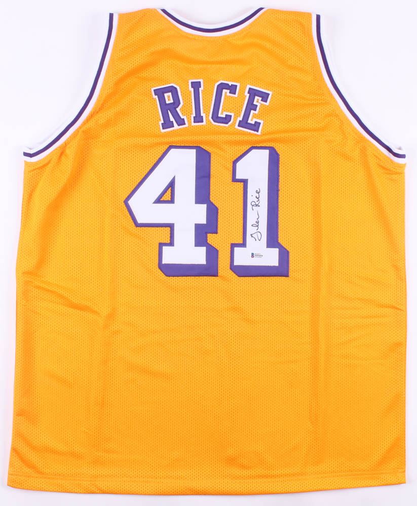 Glen Rice Signed Los Angeles Lakers Jersey (Beckett COA) Glen Rice Signed Los Angeles Lakers Jersey (Beckett COA)