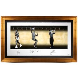 Muhammad Ali, Michael Jordan  Tiger Woods Signed "Legends of Sport" 34x57 Custom Framed Limited Edit