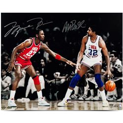 Michael Jordan  Magic Johnson Signed "1987 All-Star" 16x24 Limited Edition Photo (UDA COA)