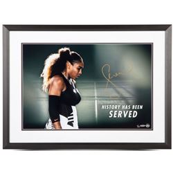 Serena Williams Signed "History Has Been Served" 20x24 Limited Edition Custom Framed Photo (UDA COA)