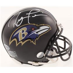 Ray Lewis Signed Baltimore Ravens Mini Helmet (Beckett COA)