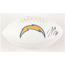 Joey Bosa Signed Los Angeles Chargers Logo Football (Beckett COA)