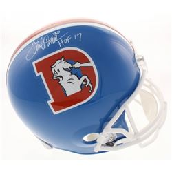 Terrell Davis Signed Denver Broncos Throwback Full-Size Helmet Inscribed "HOF 17" (Davis COA)