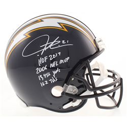 LaDainian Tomlinson Signed Los Angeles Chargers Throwback Full-Size Authentic On-Field Helmet with (