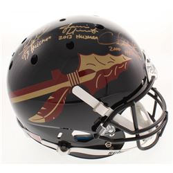 Jameis Winston, Charlie Ward  Chris Weinke Signed Florida State Seminoles Full-Size Helmet with (3) 