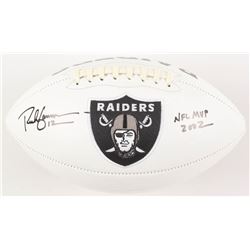 Rich Gannon Signed Oakland Raiders Logo Football Inscribed "NFL MVP 2002" (Radtke COA)