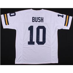 Devin Bush Jr. Signed Michigan Wolverines Jersey Inscribed "2018 Big DPOY" (Radtke COA)