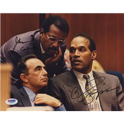 O. J. Simpson  Johnnie Cochran Signed "Courtroom" 8x10 Photo (PSA COA)