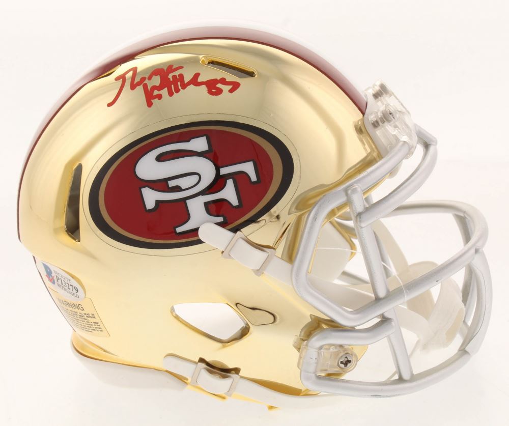 george kittle autographed helmet