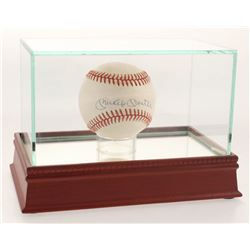 Mickey Mantle Signed OAL Baseball with Display Case (JSA LOA)