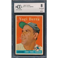 1958 Topps #370 Yogi Berra (BCCG 8)