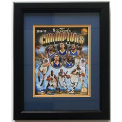 Golden State Warriors 14x17 Custom Framed 2014-15 NBA Championship Photo Display