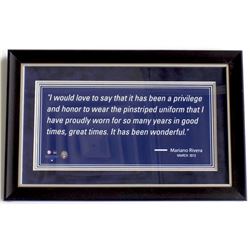 Mariano Rivera New York Yankees 9x16 Custom Framed Display