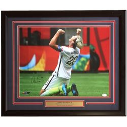 Abby Wambach Signed 22x27 Custom Framed Photo Display (JSA COA)