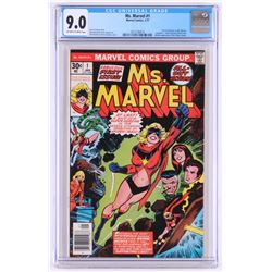 1977 "Ms. Marvel" #1 Marvel Comic Book (CGC 9.0)